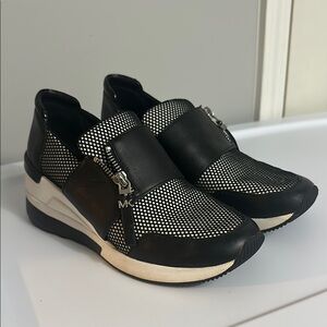 Michael Kors Black and White Women's Sneakers Size 7